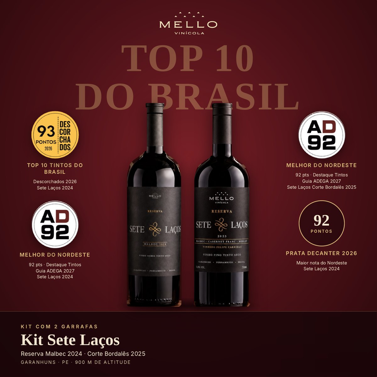 Kit Sete Laços — Top 10 do Brasil